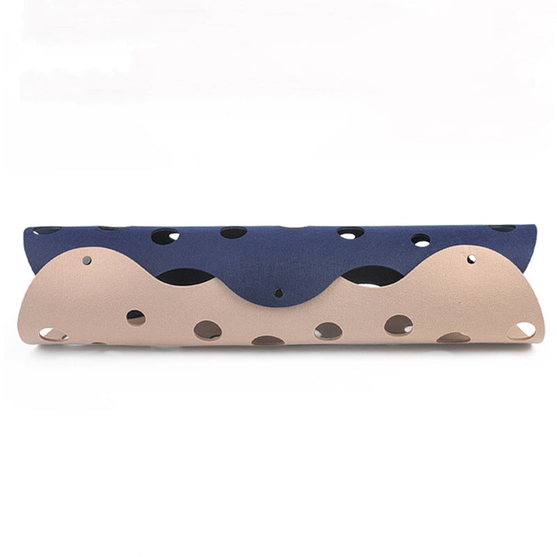 Felt cat tunnel in Navy & Stone