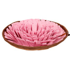 Pink round snuffle mat